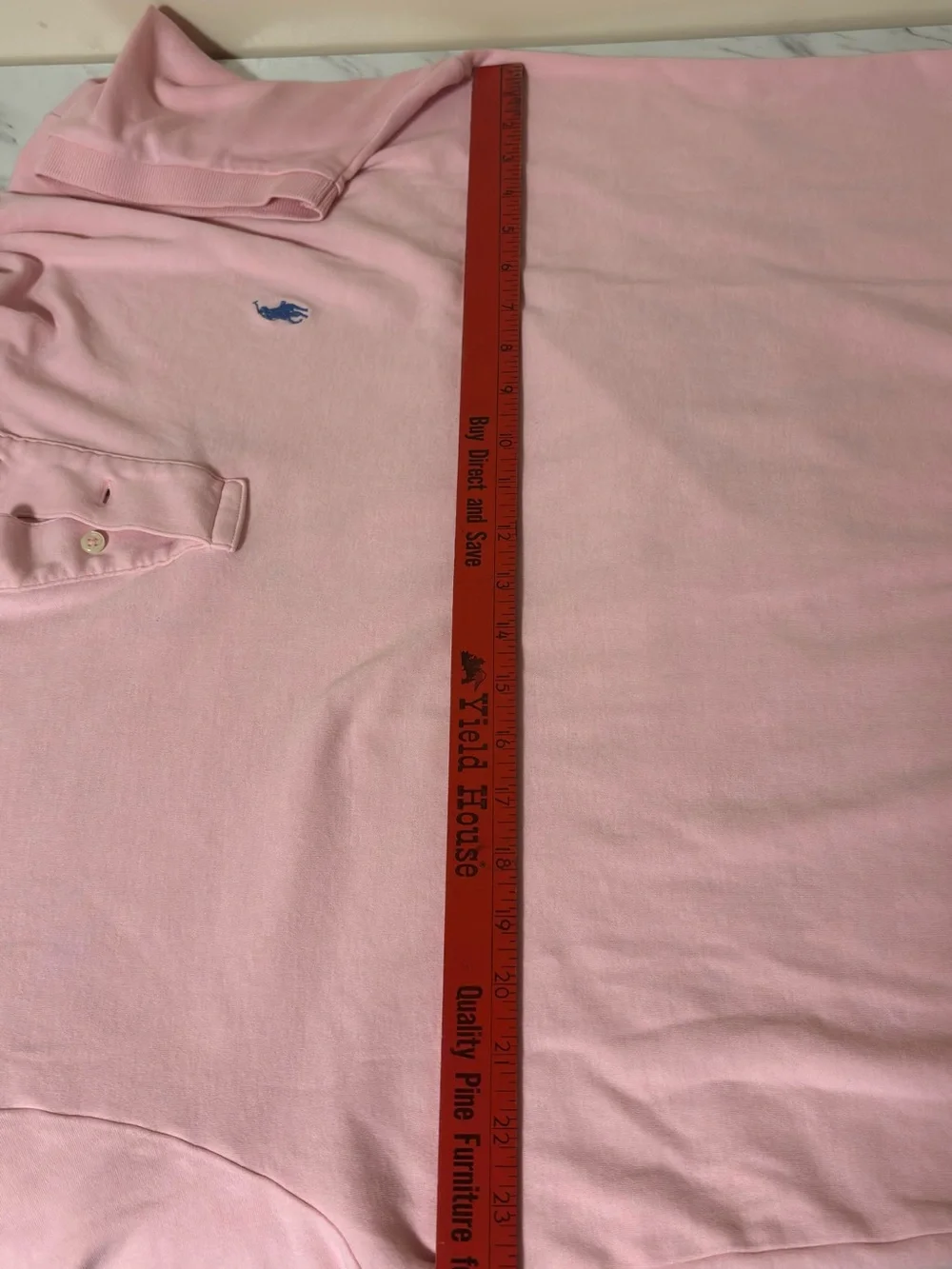 Ralph Lauren Pink Short-Sleeve Polo with Blue Pony